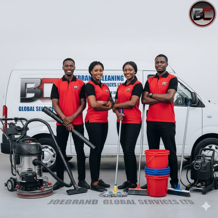 team of cleaning professionals